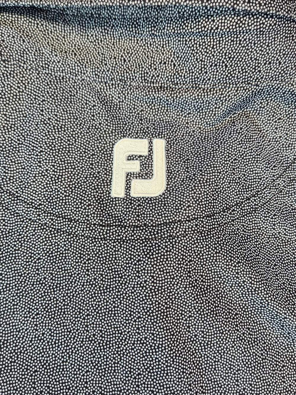 FootJoy Polo Shirt FJ Mens Large Geometric Golf Performance Stretch Preppy AOP - Picture 3 of 7